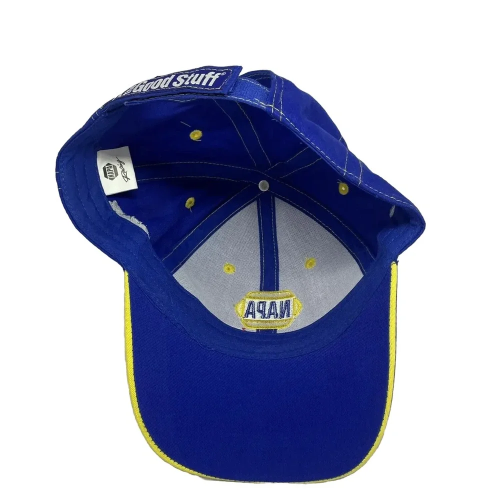 NAPA Racing‎ Martin Truex Jr #56 Blue and Yellow Adjustable Cap Hat RON CAPPS